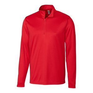 NWT Clique Red Spin Eco Performance Half Zip Mens Pullover